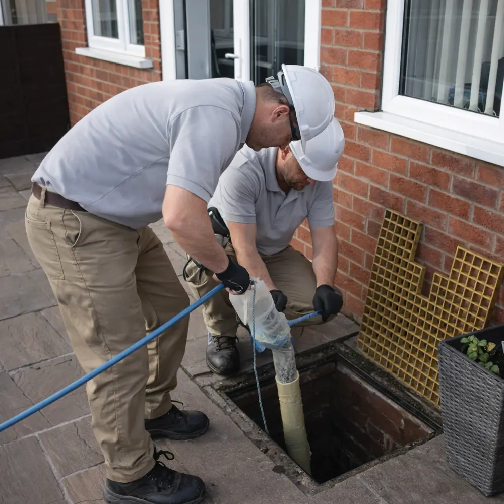 Blocked drain repair service in Whitchurch